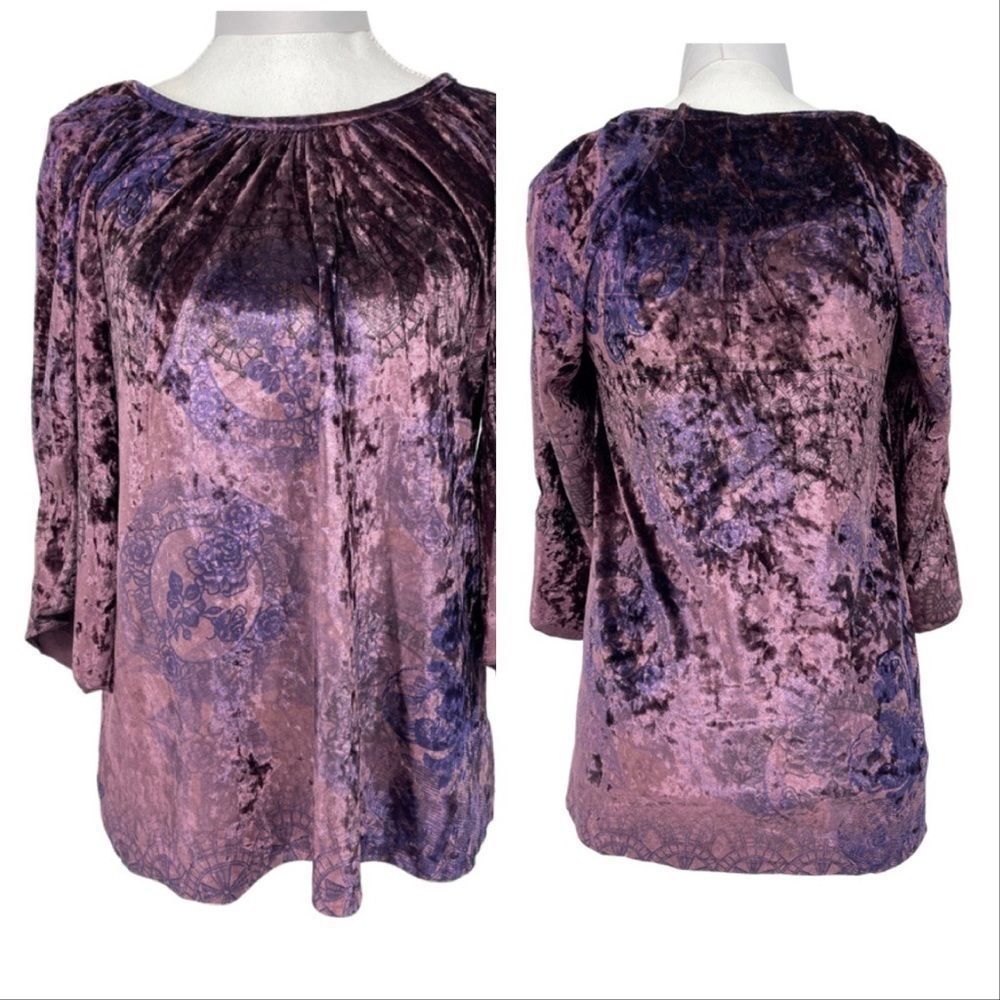 Style & Co. Crushed Velvet Blouse
